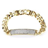 Diamond-Curb-Yellow-Curb-Mens-Bracelet
