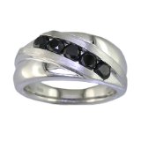mens-five-stone-black-diamond-ring