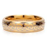 Gold-Tone-Celtic-Knot-Tungsten-Carbide-Mens-Engagement-Ring