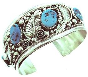 Mens Bracelets Genuine Navajo Sterling Silver Turquoise Mens Bracelet Mens Bracelets