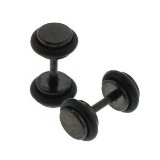 mens-fashion-stud-black-round-earrings