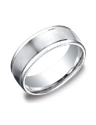 Mens Platinum Wedding Band mens platinum 8mm comfort fit wedding band ring with high polished round edges Mens Platinum Wedding Band