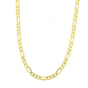 Gold Figaro Necklace Mens 14k 2.2mm Yellow Gold Figaro Necklace Gold Figaro Necklace