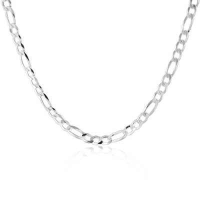 Silver Figaro Chain : Celebrated, Precious & Affordable. mens sterling silver figaro chain necklace 20 inches width 5mm Silver Figaro Chain : Celebrated, Precious & Affordable.