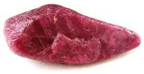 rough uncut ruby