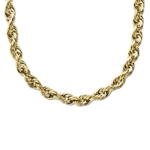 Yellow-Gold-Rope-Mens-Gold -Necklaces