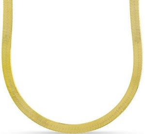 10k Yellow Gold Mens Womens 2.5mm Herringbone Necklace Chains