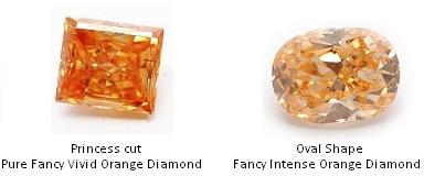 Orange Diamond Shapes