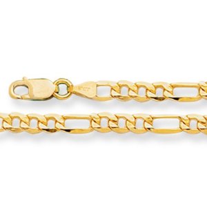 14-Karat-Yellow-Gold-Figaro-Necklace-Width-3.5-mm-length-24-Inch