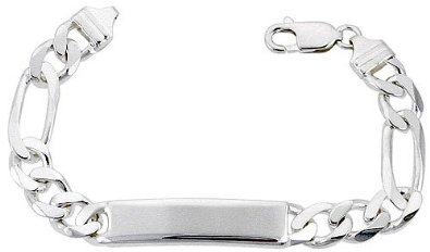 8 Inch Sterling Silver Bracelet 9.5mm Wide (NICKEL FREE)