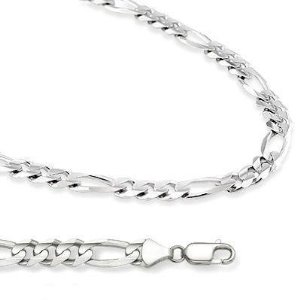 solid-white-gold-14k-figaro-bracelet-7mm-8.5-inches