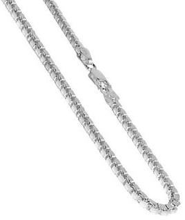 Nickel-Free-Sterling-Silver-2mm-Box-Link-Chain-Necklace
