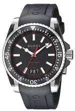 Gucci Men's YA136303 Gucci Dive Analog Display Swiss Quartz Black Watch
