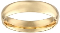 Men's 18k Yellow Gold 5mm Comfort Fit Plain Wedding Band