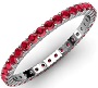 Ruby Common Prong Eternity Band