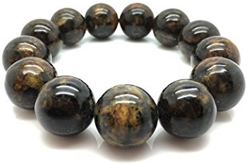 Natural Baltic Amber Bracelet Dark Marble Colour