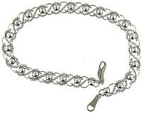 Platinum 950 Filigree Design Ladies Bracelet