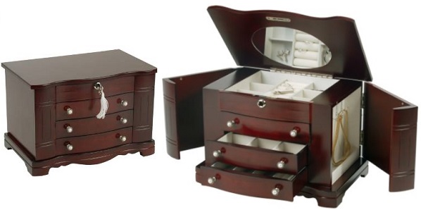 Rita Jewelry Box in Mahogany