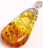 Amber Gemstone Pendant Top