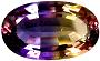 8.54 ct GIL Certified Oval Shape Purple and Yellow Ametrine Natural Gemstone