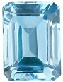 Emerald cut Loose Natural Aquamarine