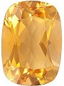 Faceted Loose Natural Antique Cushion Shape Citrine Gemstone