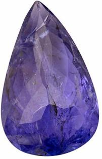 Natural African Tanzanite 14.65 Carat Briolette Pear Shape Cut Excellent Quality Loose Gemstone