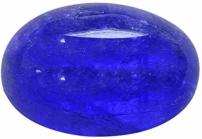 17.72 ct Natural Blue Tanzanite 18.1x12.6x8.7 mm Cabochon Oval Jewelry Gemstone