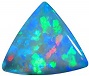 Triangle Cabochon Cut Flashing 360 Degree Multicolor Rainbow Opal