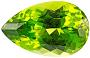 Pear Shaped Peridot Gemstone