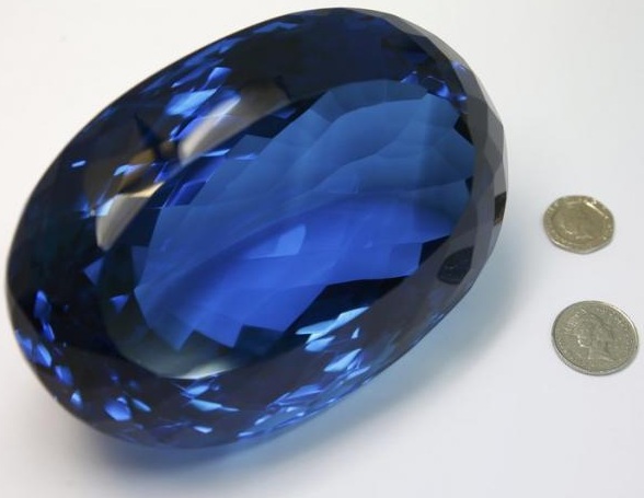 The Largest Known Ostro Blue Topaz Gemstone