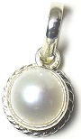 Natural South Sea Pearl Pendant 6 Carat Original Sacha Motti 92.5 Sterling Silver
