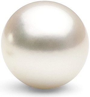 Single Cultured White South Sea Loose Pearl, AAA Quality, 13.0-14.0mm, Un-Drilled