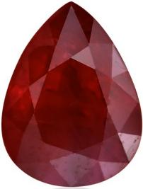 3.10 carat, Pigeon Blood, Burmese Ruby, Pear Shape, GRS
