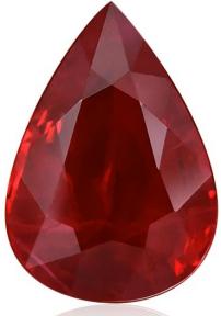 1.98 carat, Pigeon Blood, Burmese Ruby, Pear Shape, GRS