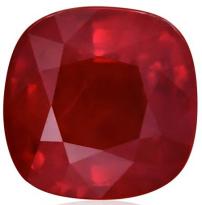 2.02 carat, Pigeon Blood, Burmese Ruby, Cushion Shape, GRS