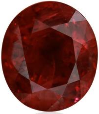 2.09 carat, Pigeon Blood, Burmese Ruby, Oval Shape, No evidence of heat enhancement, GRS