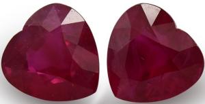 4.34 carat, Pigeons Blood Ruby Color, Burmese Ruby, Heart Shape, GRS