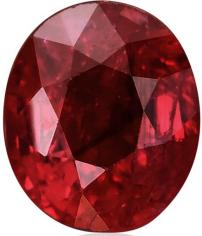 1.27 carat, Pigeon Blood, Burmese Ruby, Oval Shape, No evidence of heat enhancement, GRS