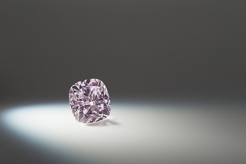 Argyle Avaline, 2.42 Carat Cushion Shaped Fancy Purple-Pink Diamond