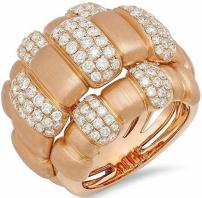 18k Rose Gold 1.74CTW Diamond Ring