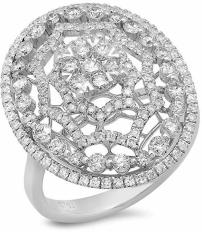 18k White Gold 1.46CTW Diamond Ring