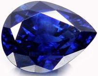 2.14 Ct. Very Rare! Top Blue Natural Pear Blue Sapphire Cambodia Loose Gemstone