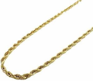 14K Yellow Gold Italian Chain 18 Inches 4mm Wide Hollow