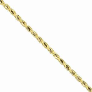 14k Yellow Gold 8mm D/C Chain Necklace 24 Inches