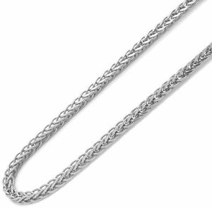 14K White Gold 2mm Italian Chain Necklace