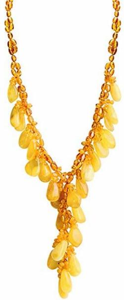 Cascades of Gorgeous Baltic Butterscotch Amber Statement Necklace