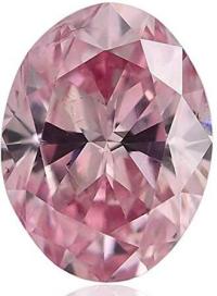 0.38Cts Argyle Fancy Intense Purplish Pink Loose Diamond Natural Color Oval
