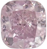 0.61 Carat Fancy Purplish Pink Loose Diamond Natural Color Cushion Cut GIA Cert