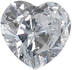 3.02 cts E VVS2 GIA Certified Natural Diamond Heart Brilliant Shape